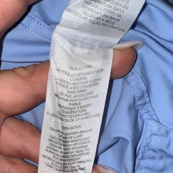 Armani Exchange Men's Light Blue Dress Shirt - Picture 12 of 12